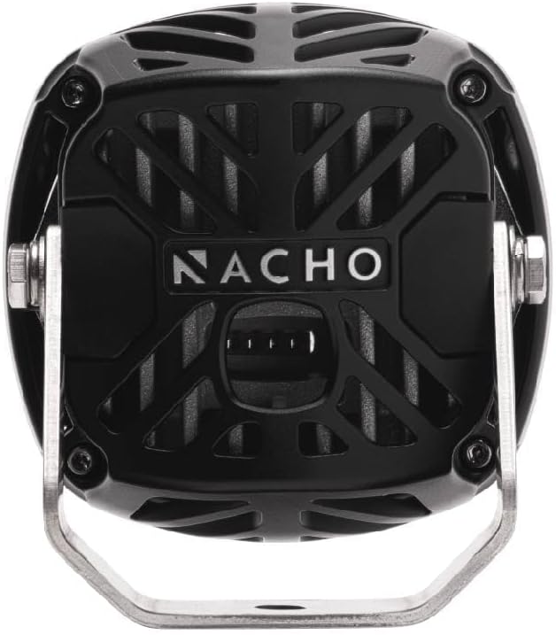 NACHO 120W LED Flood Light Compatible with ARB - Waterproof Exterior Car Light with Amber & Smoke Covers, Universal Mounting Brackets, Black