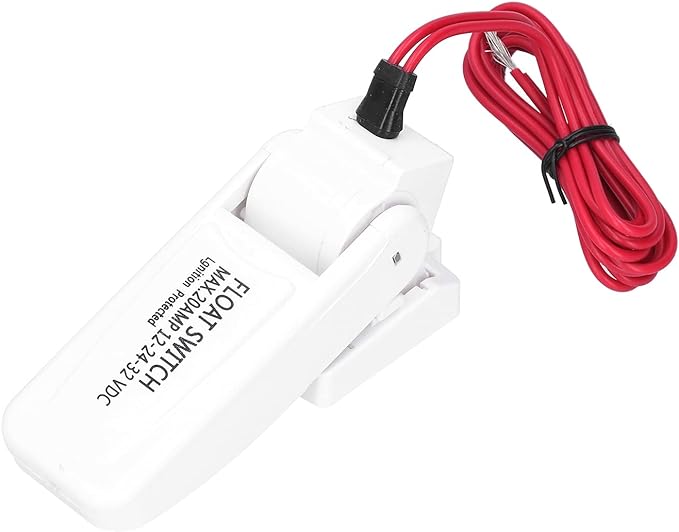 ALEOHALTER Automatic Boat Bilge Pump Float Switch – 12V/24V/32V Electric Flow Sensor with Portable Controller and Automatic Float Switch