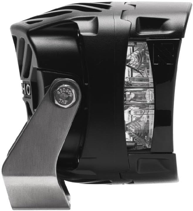 NACHO 120W LED Flood Light Compatible with ARB - Waterproof Exterior Car Light with Amber & Smoke Covers, Universal Mounting Brackets, Black