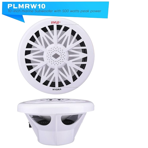 Pyle PLMRW10 500W 10” High-Power Marine Woofer – Deep Bass and Superior Performance for Marine Audio