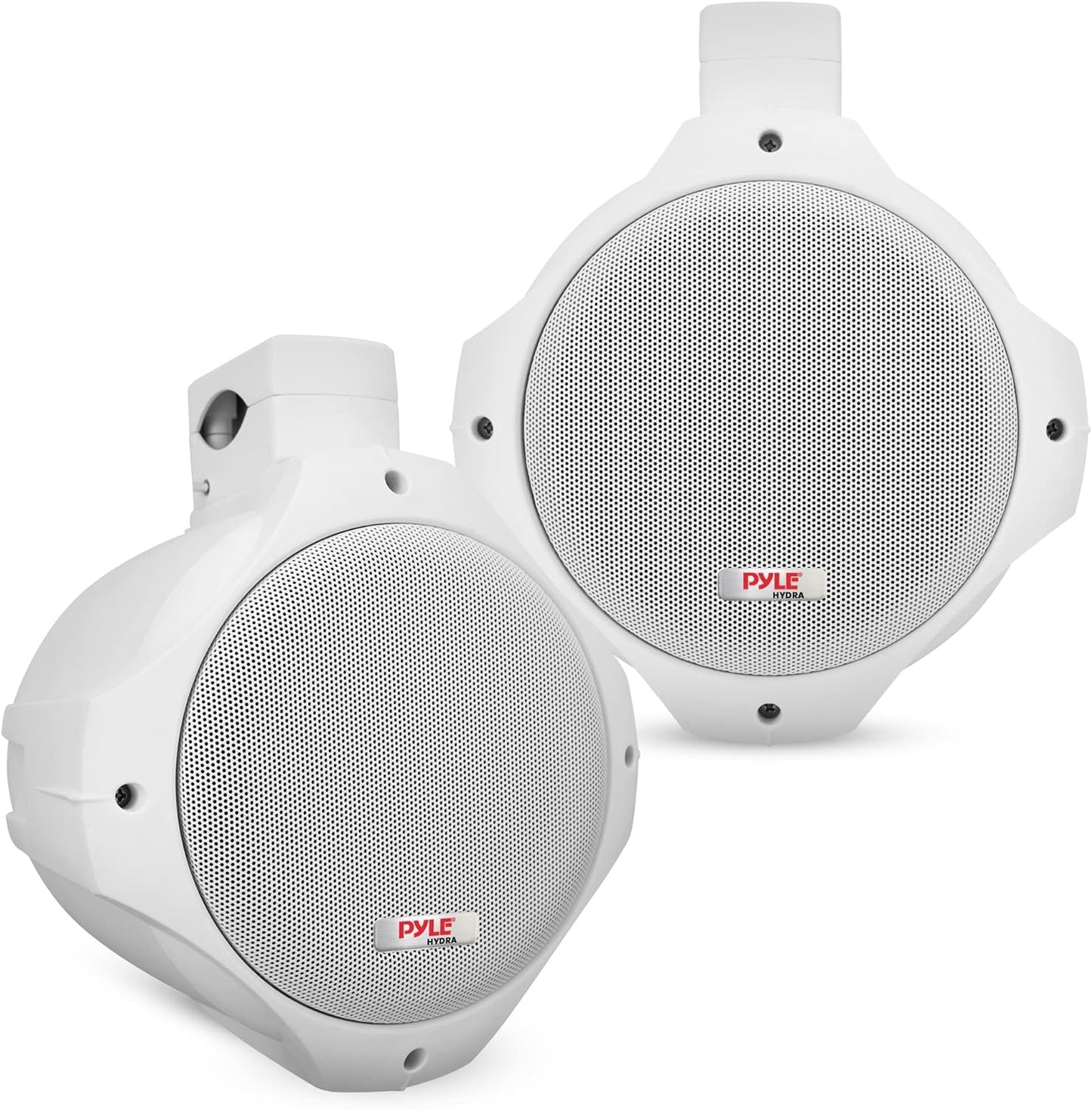 Pyle PLMRB85 8 Inch 600W 2-Way Marine Wake Board Tower Pod Speakers (Pair)