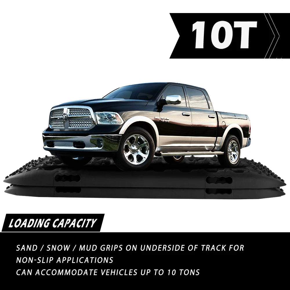 HANDO 4x4 Outdoor partner mud sand snow rescue track Sand track 4WD recovery tracks Black