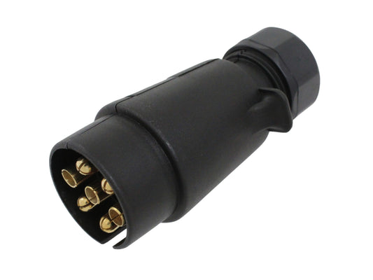 7-Pin 12N Plastic Towing Plug – Trailer Electrical Connector