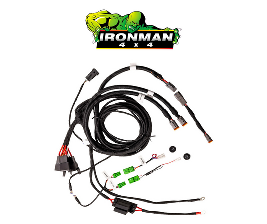 Ironman Scope 9" LED Driving Light Wiring Harness – Universal Fit, Quick Plug-In Installation, and Durable Performance