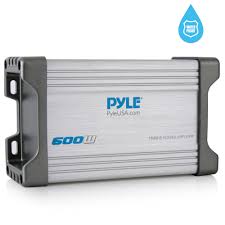 Pyle PLMRMP2A 600W 2-Channel Waterproof Marine Amplifier Kit – High-Performance Audio for Marine Environments