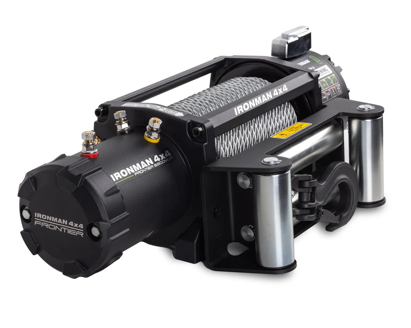 Ironman Frontier 9,500lb Winch with Low Maintenance Wire Rope