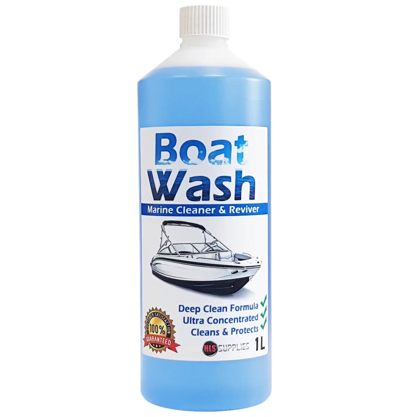 HLS Heavy-Duty Boat Wash - Powerful Marine Cleaner for Dirt, Grime, and Stains - 100% Biodegradable