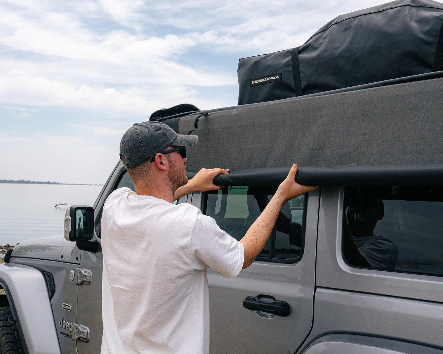 Ironman Freestanding Blackout Shade with Full Side-Vehicle Coverage