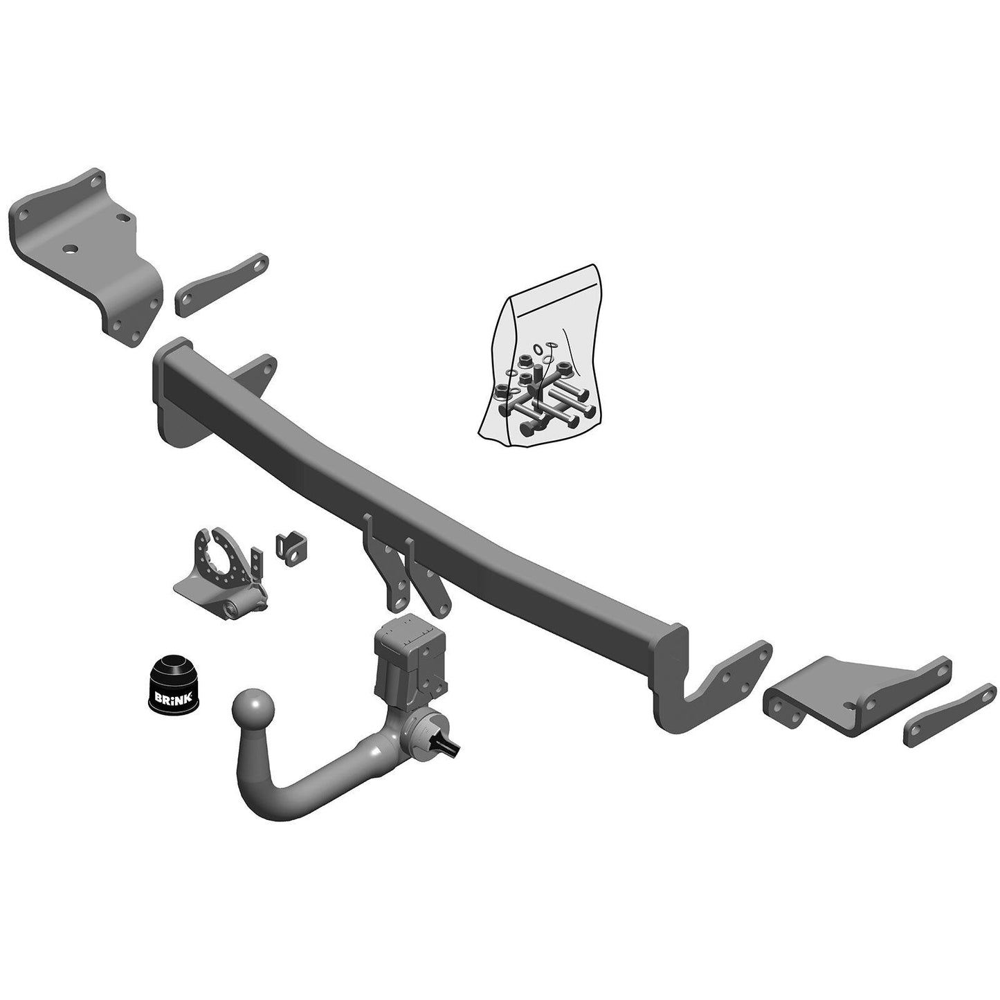 Kia Niro Hybrid Hatchback 2019-2022-2023- Swan Neck Tow Bar Brink