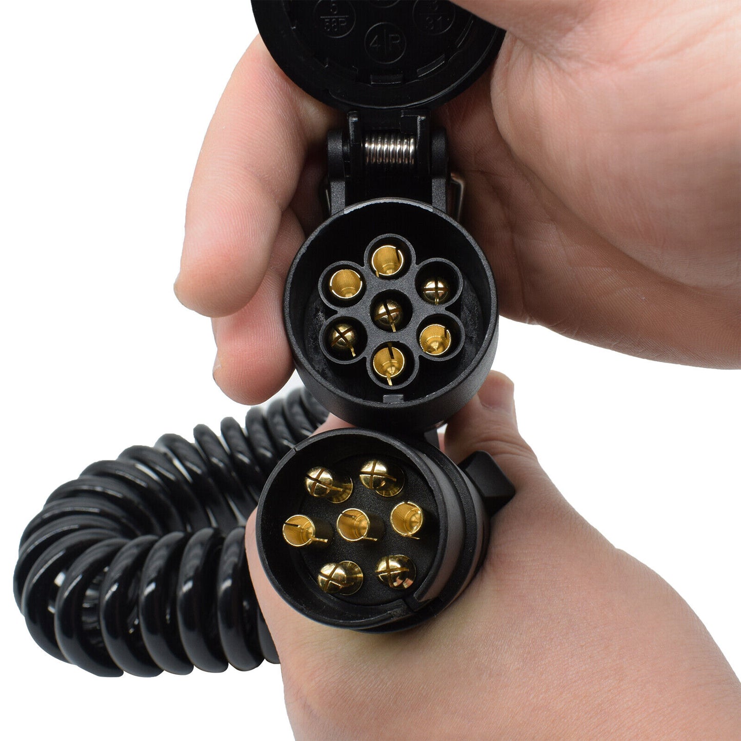 3M Towing Trailer Light Board Extension Cable – 7-Pin Plug Socket with Wiring Cord