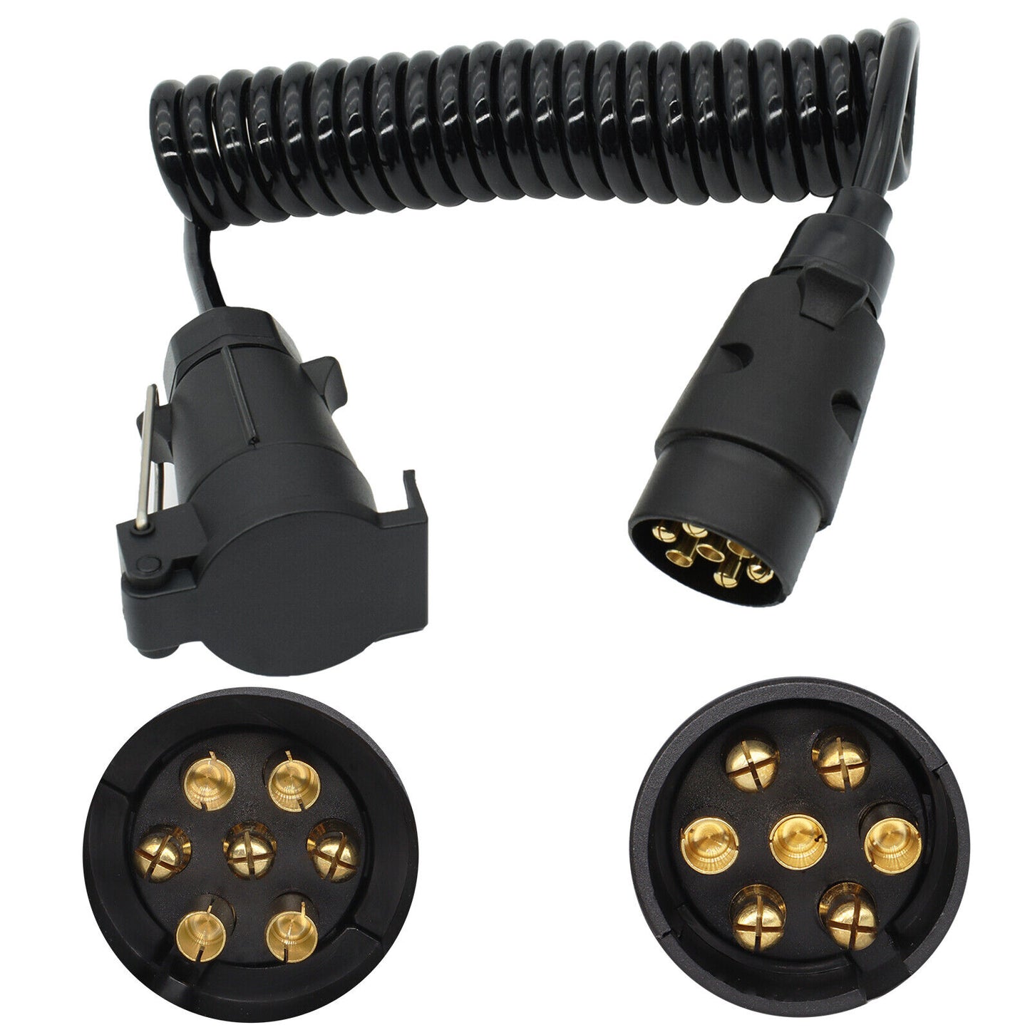 3M Towing Trailer Light Board Extension Cable – 7-Pin Plug Socket with Wiring Cord