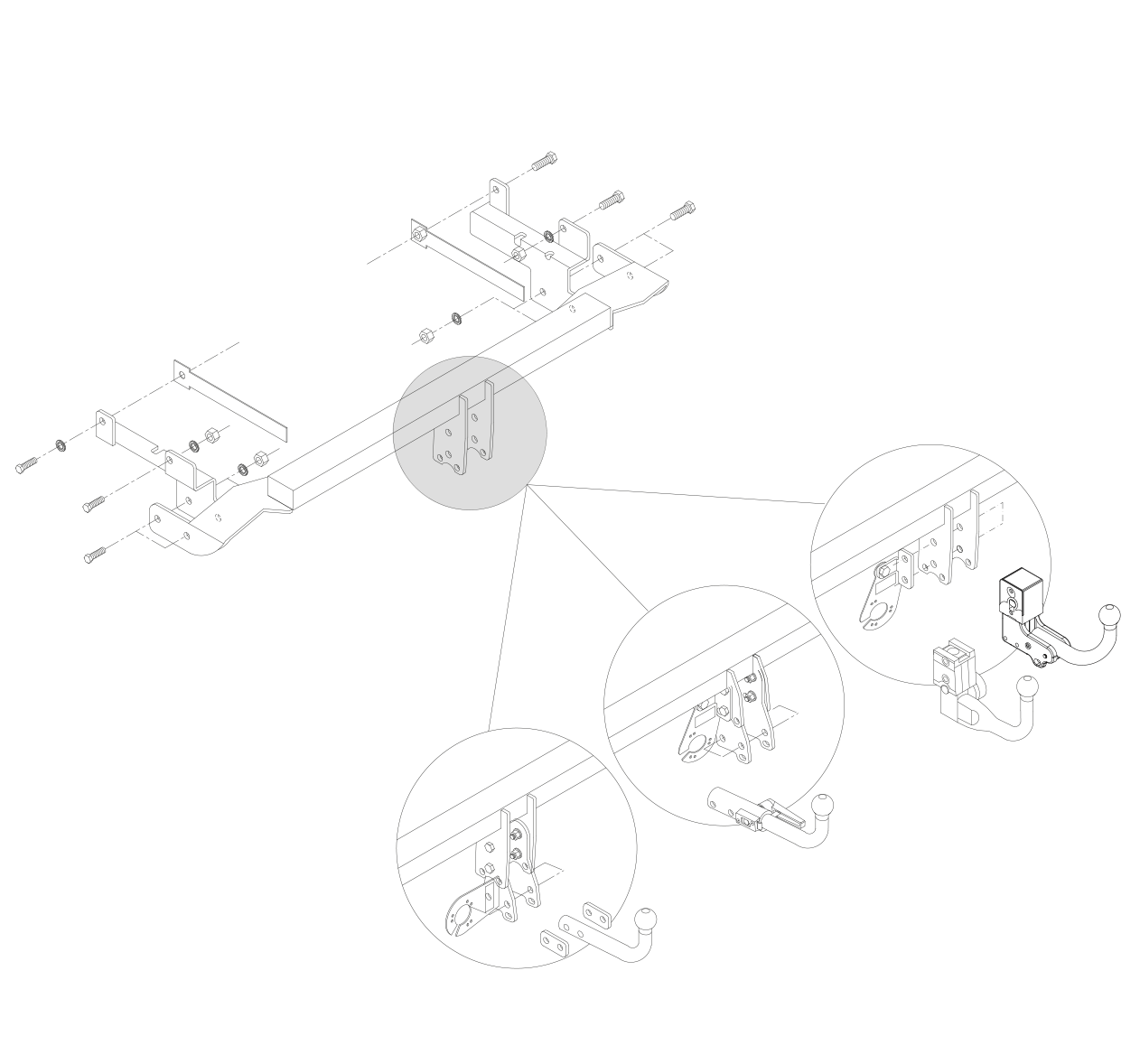 Kia STONIC 2021 2022 2023 Vertical Detachable Towbar 12N 7 Way Bypass Relay