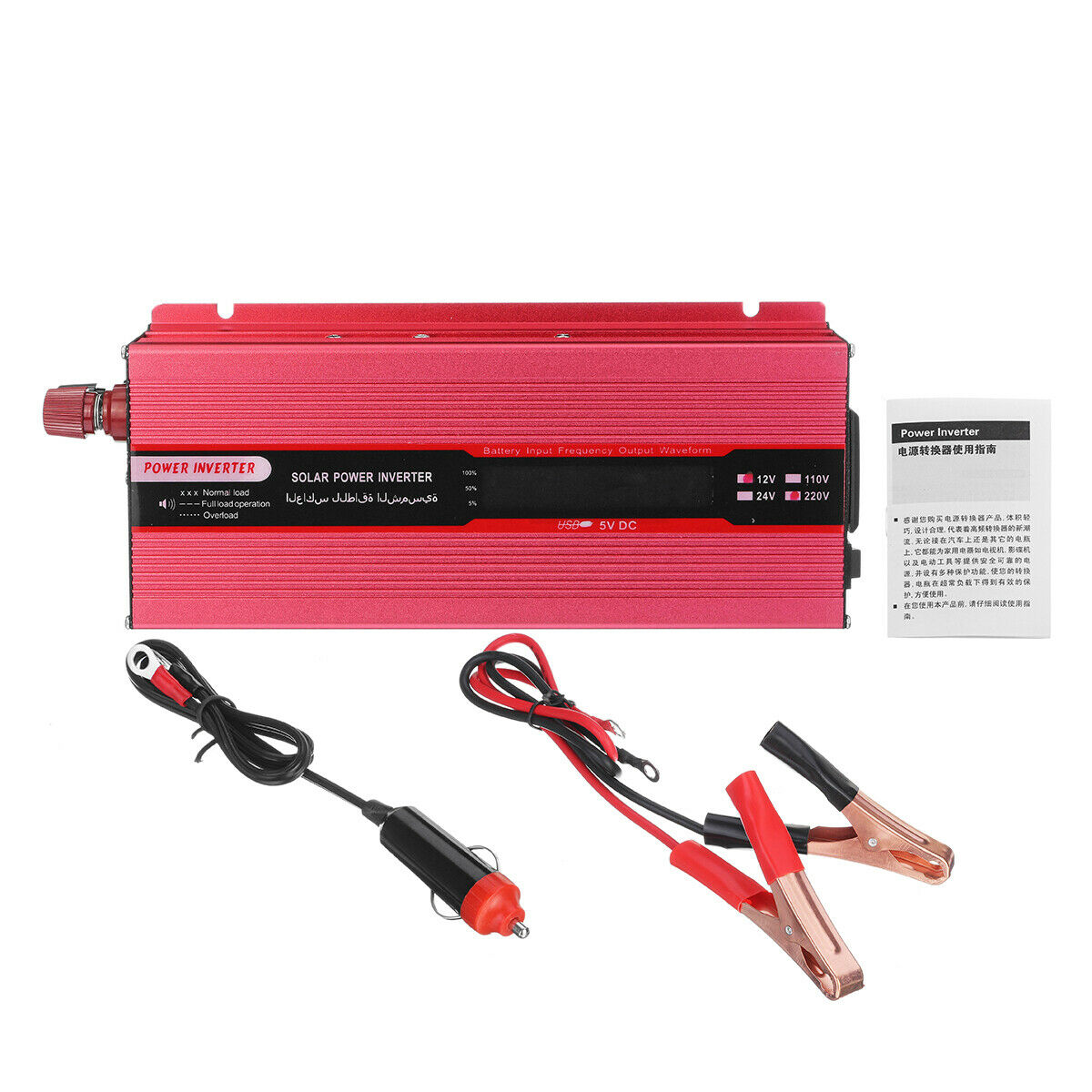 Modified Sine Wave Power Inverter – 1000W Car & Boat Converter, 12V to 240V
