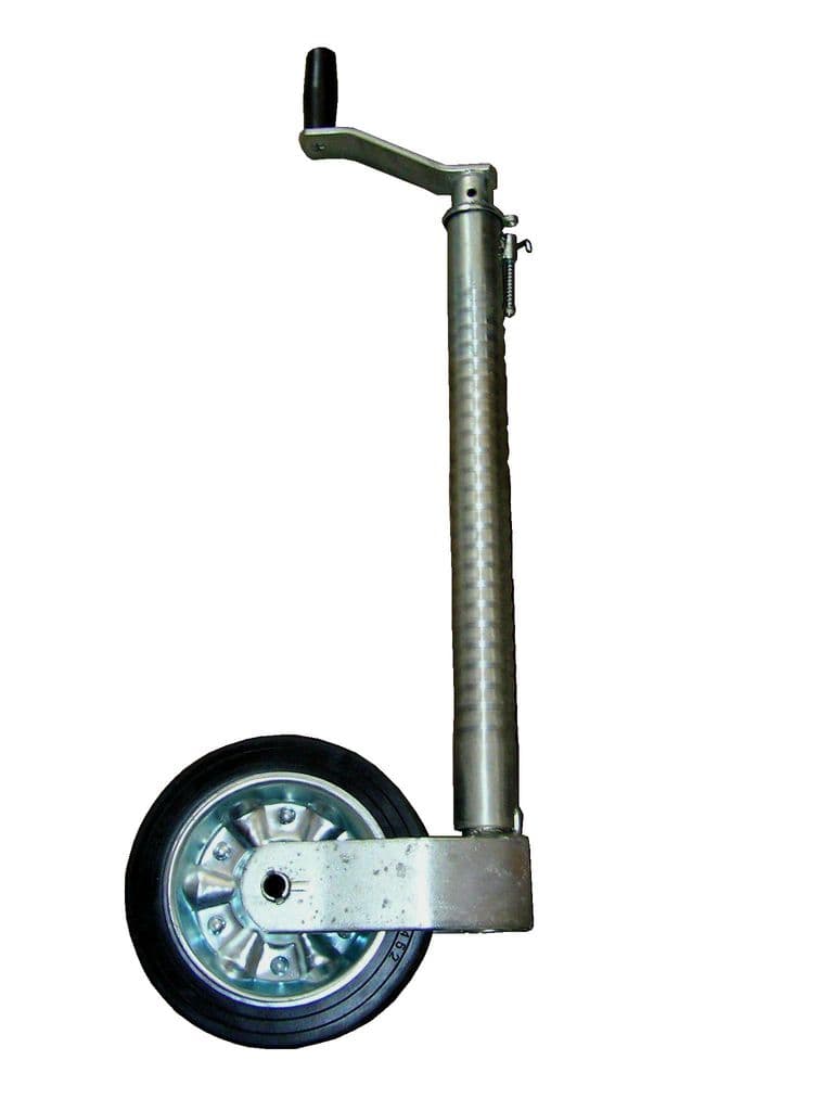 48mm Heavy-Duty Trailer Jockey Wheel with Ribbed Design and Clamp – Supports 750kg Nose Weight