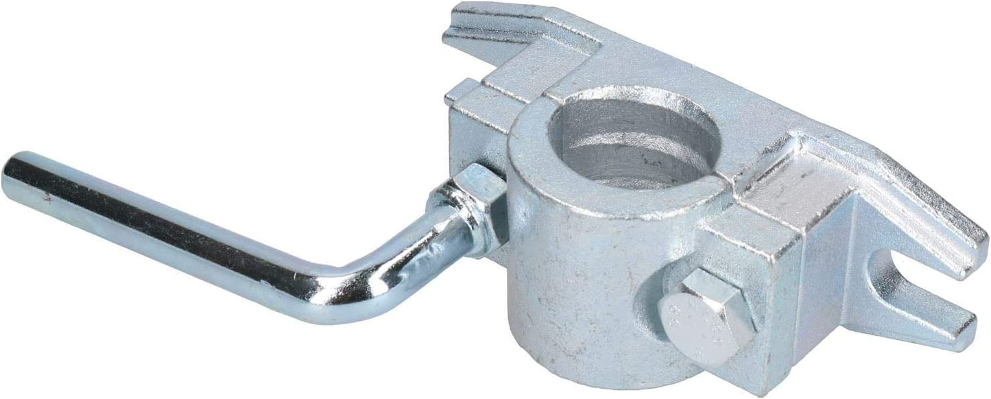 48mm Heavy-Duty Trailer Jockey Wheel with Ribbed Design and Clamp – Supports 750kg Nose Weight