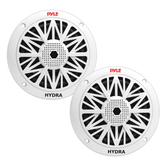 Pyle PLMR62 200w 6.5" 2 Way White Marine Boat Outdoor WaterProof PAtio Speakers