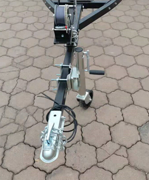 6" Jockey Wheel – Swing-Up Design, 1200LB Capacity, with Swivel Bracket and Rubber Wheel for Trailers