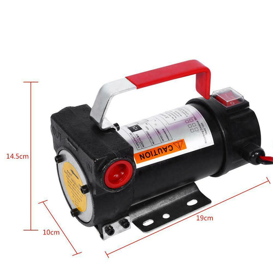 12V Diesel Electric Oil Transfer Pump Kit - Fuel Extractor & Fluid Pumping Tool Set for Car Maintenance