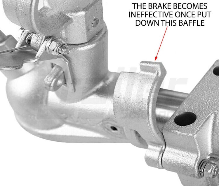 2000Kg Galvanised  Trailer Caravan Coupling suit 50mm Tow Ball, with Brake hitch ready