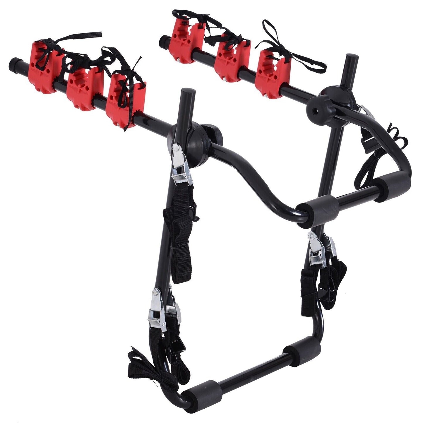SUMMIT 3-Bike Universal Fit Cycle Carrier Rack – Ideal for Saloon, Hatchback & Estate Cars