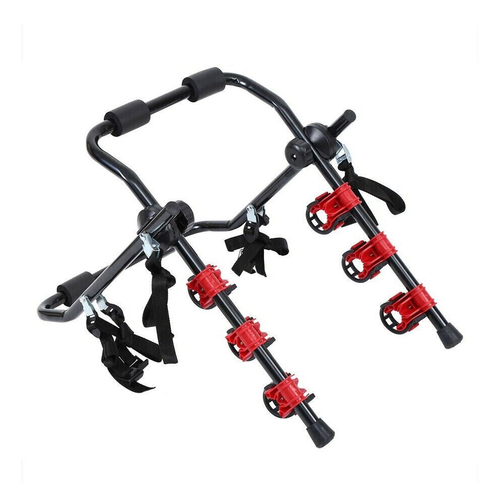 SUMMIT 3-Bike Universal Fit Cycle Carrier Rack – Ideal for Saloon, Hatchback & Estate Cars