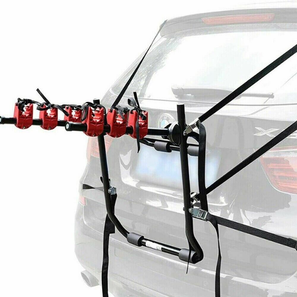 SUMMIT 3-Bike Universal Fit Cycle Carrier Rack – Ideal for Saloon, Hatchback & Estate Cars