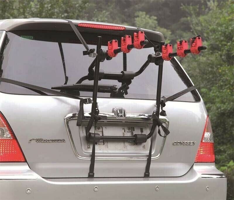 SUMMIT 3-Bike Universal Fit Cycle Carrier Rack – Ideal for Saloon, Hatchback & Estate Cars