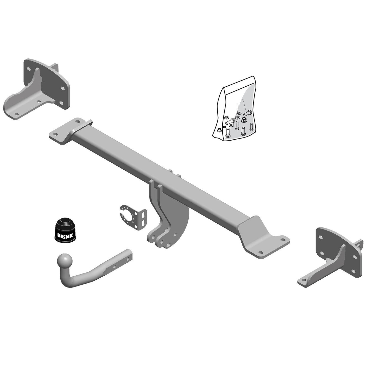 Mercedes GLA-Class 2013-2019 Tow Bar - Swan Neck Brink