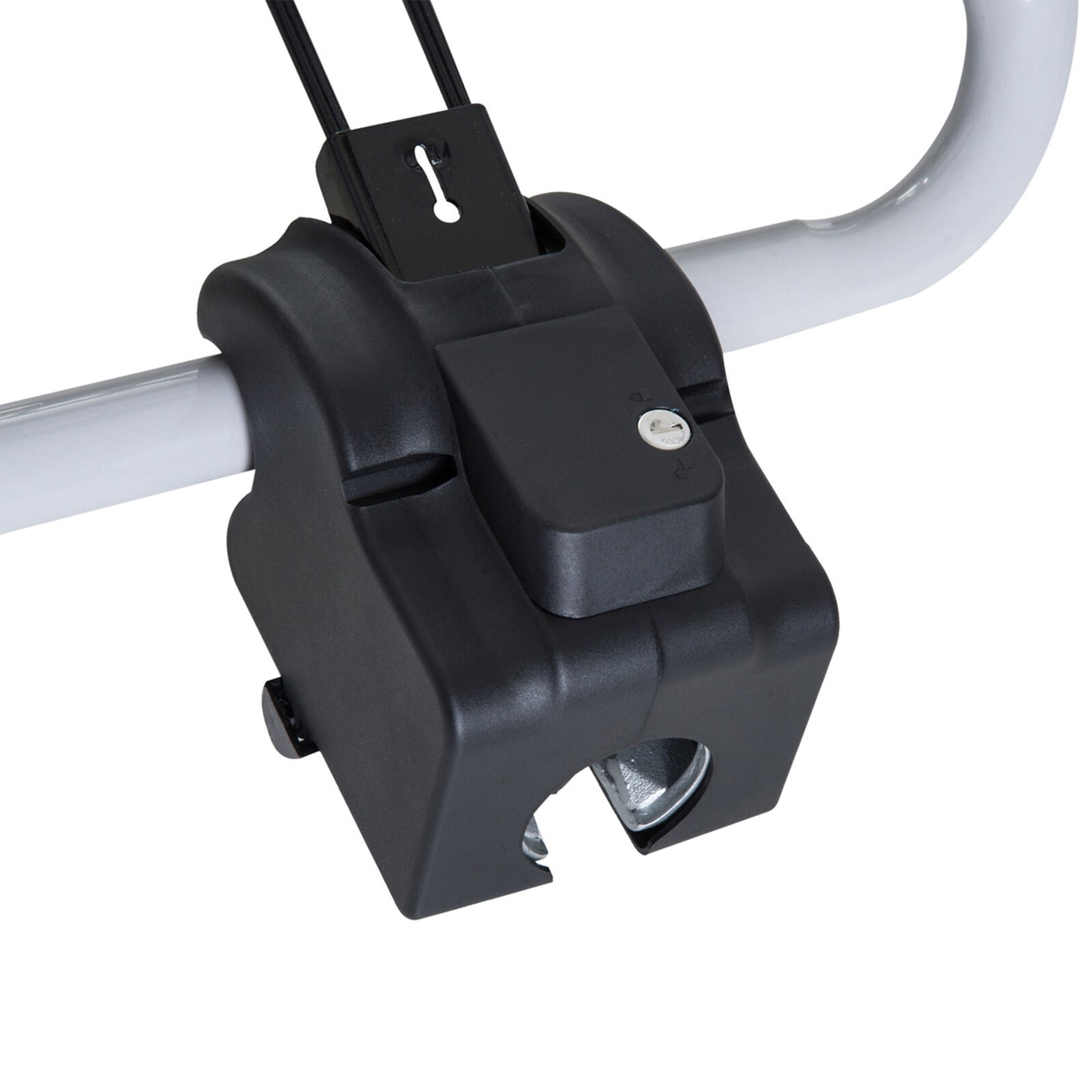 HOMCOM Rear-Mounted Bike Rack – Tow Bar Bicycle Carrier for Outdoor Adventures