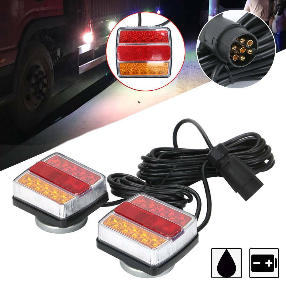 Flexon 2-Piece Magnetic LED Trailer Lightboard – 7.5m Towing Tail Light Lamps
