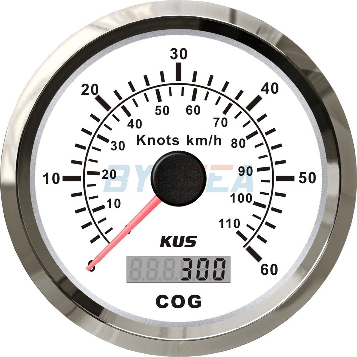 KUS Boat GPS Speedometer | Marine & Truck Analogue Speed Gauge (0-60 Knots / 110 km/h)