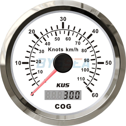 KUS Boat GPS Speedometer | Marine & Truck Analogue Speed Gauge (0-60 Knots / 110 km/h)