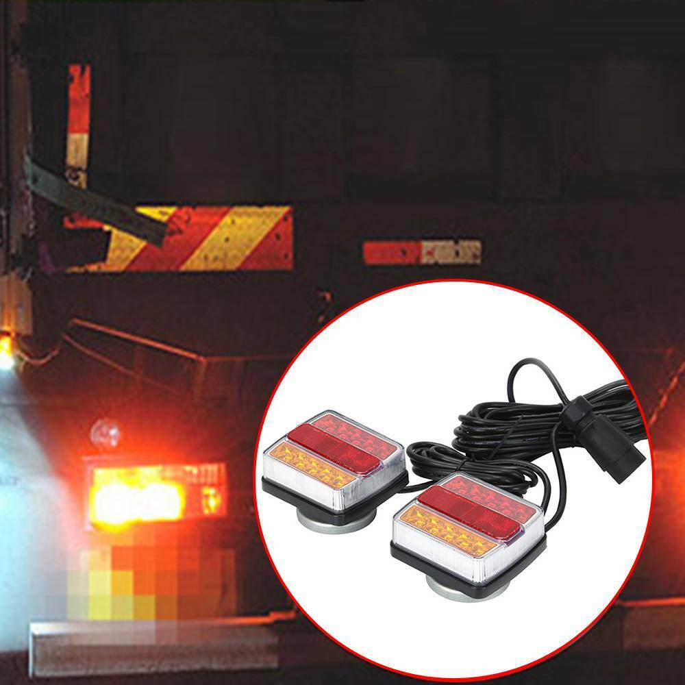 Flexon 2-Piece Magnetic LED Trailer Lightboard – 7.5m Towing Tail Light Lamps
