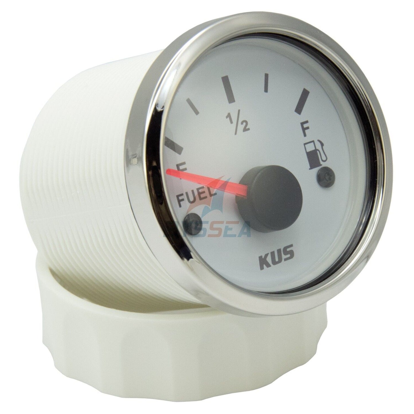 KUS Fuel Gauge | 52mm Gas Tank Level Indicator for Boat, Marine, Truck, Car, RV (0-190 ohms)