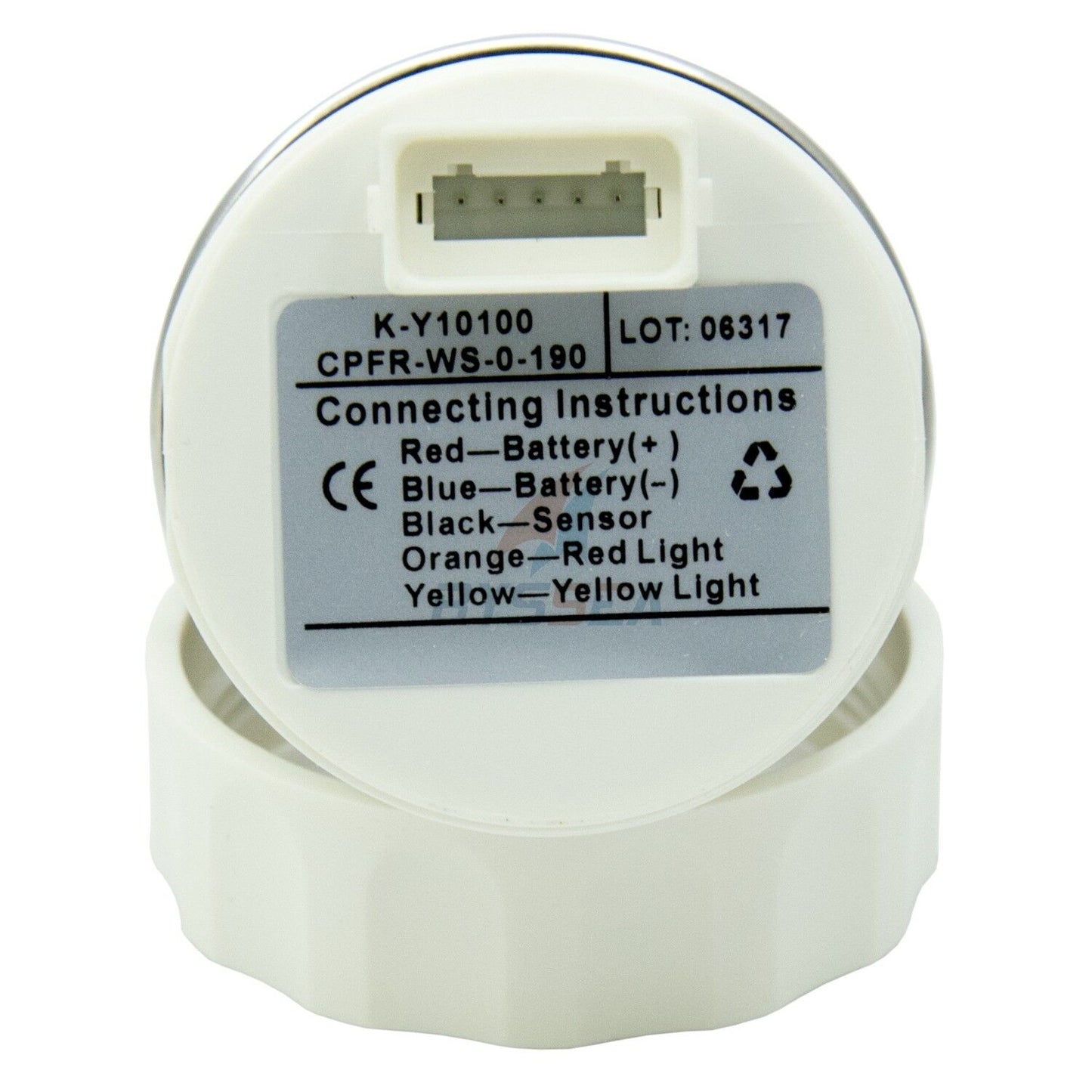 KUS Fuel Gauge | 52mm Gas Tank Level Indicator for Boat, Marine, Truck, Car, RV (0-190 ohms)