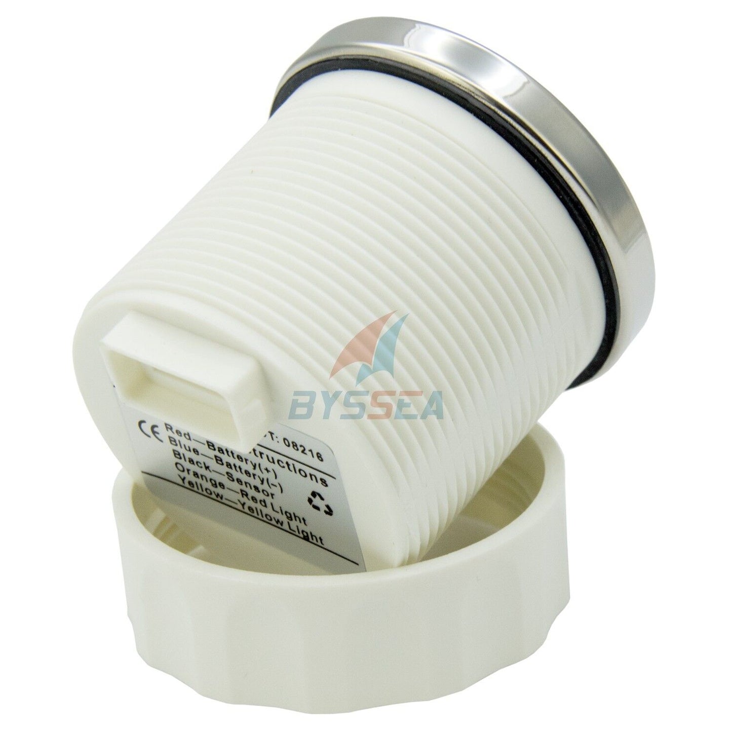 KUS Voltmeter | 8-16V Battery Gauge for Boat, Car, Truck, Marine (White)