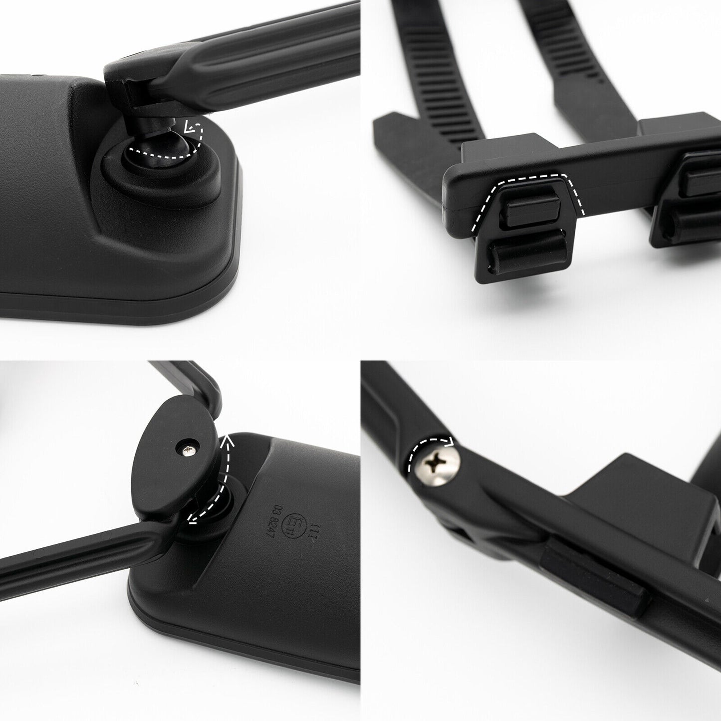 Dual View Rear-View Towing Side Mirror Extension – Car Trailer Blind Spot Enhancement