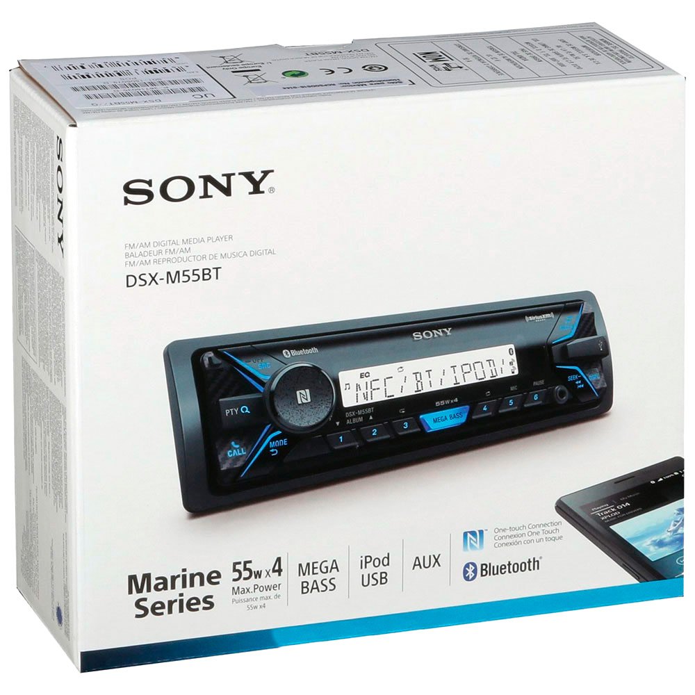 Sony DSX-M55BT Mechless Marine Stereo with Bluetooth, USB and Aux input