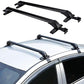 PCFX Universal Aluminum Roof Rack Cross Bars - 75kg Capacity, 115cm Length, Black