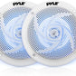 Pyle Marine Speakers – 5.25" 2-Way Waterproof & Weather-Resistant Outdoor Audio System with LED Lights, 180W – 1 Pair (PLMRS53WL)
