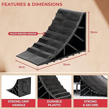 GADLANE Wheel Chocks - 2 Pack Caravan Chocks Brake Stoppers