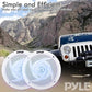 Pyle Marine Speakers – 5.25" 2-Way Waterproof & Weather-Resistant Outdoor Audio System with LED Lights, 180W – 1 Pair (PLMRS53WL)