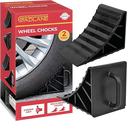 GADLANE Wheel Chocks - 2 Pack Caravan Chocks Brake Stoppers