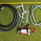 Diesel Electric Fuel Transfer Pump Oil Dispenser with Nozzle Hoses Kit