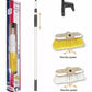 Lalizas Deck Brush Kit with Telescopic Handle - Wash Brush, Scrub Brush, and Boat Hook for Boat Cleaning