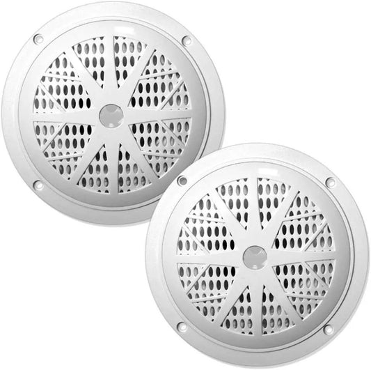 PYLE PLMR61W 6-1/2" Dual Cone Waterproof Stereo Speaker System 120w - white