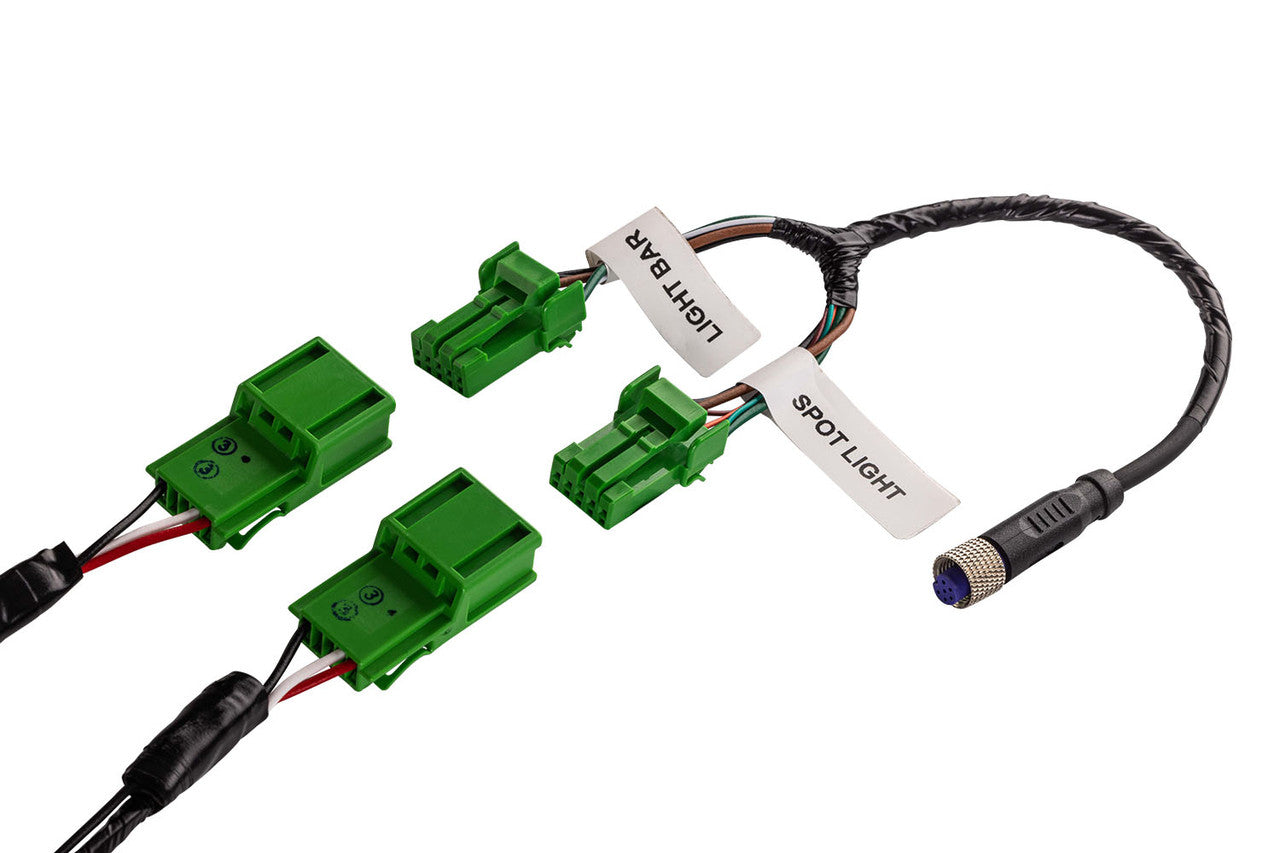 Ironman Scope 9" LED Driving Light Wiring Harness – Universal Fit, Quick Plug-In Installation, and Durable Performance