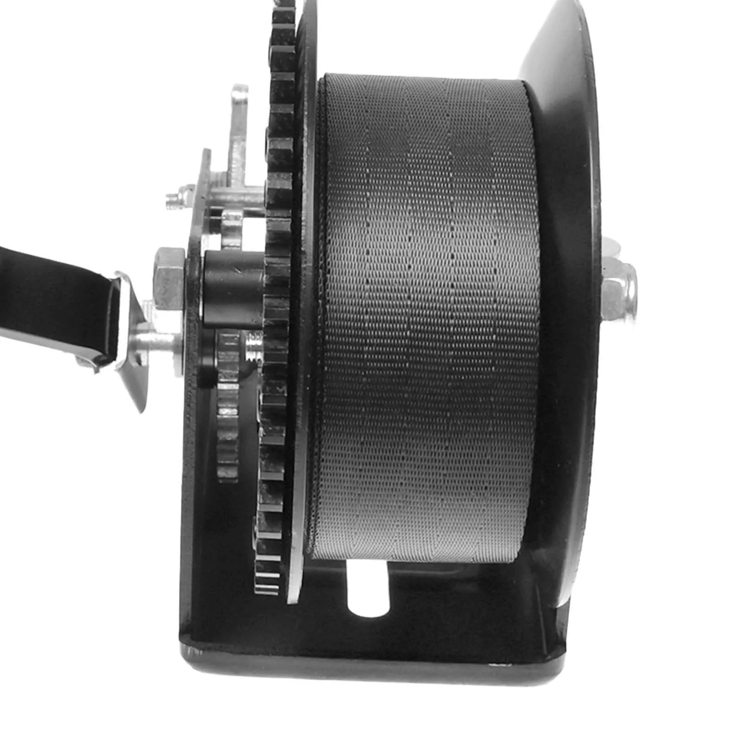 Heavy-Duty 3500lbs Marine Hand Winch – Includes Strap, Cable, and Hook for Boat Trailer – Portable and Reliable