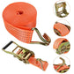 Heavy-Duty Ratchet Tie-Down Straps – 50mm x 6M, 2 Ton Capacity, Orange | Ideal for Lashing Cargo & Luggage