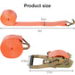 Heavy-Duty Ratchet Tie-Down Straps – 50mm x 6M, 2 Ton Capacity, Orange | Ideal for Lashing Cargo & Luggage